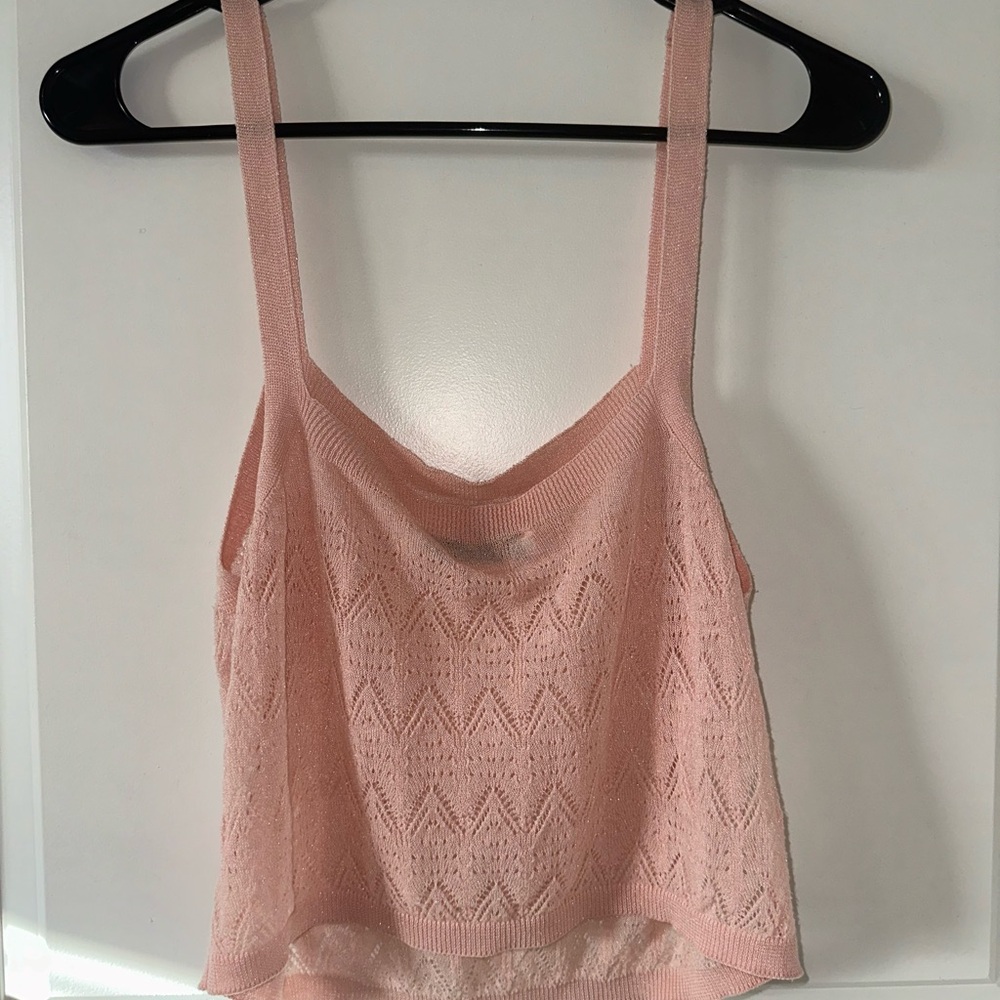 Pink Sheer Top Zara